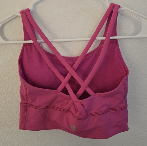 Lululemon Energy Longline Bra - Size 4 - Pink - Picture 6 of 6